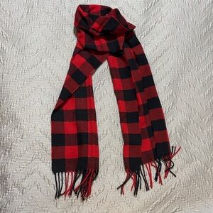 Red and Black Checkered Scarf